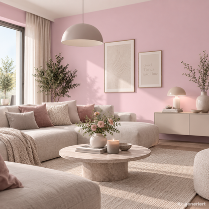 Premium Wandfarbe - Rosa, Hochdeckend, Tropf- & Spritzgehemmt – Matt