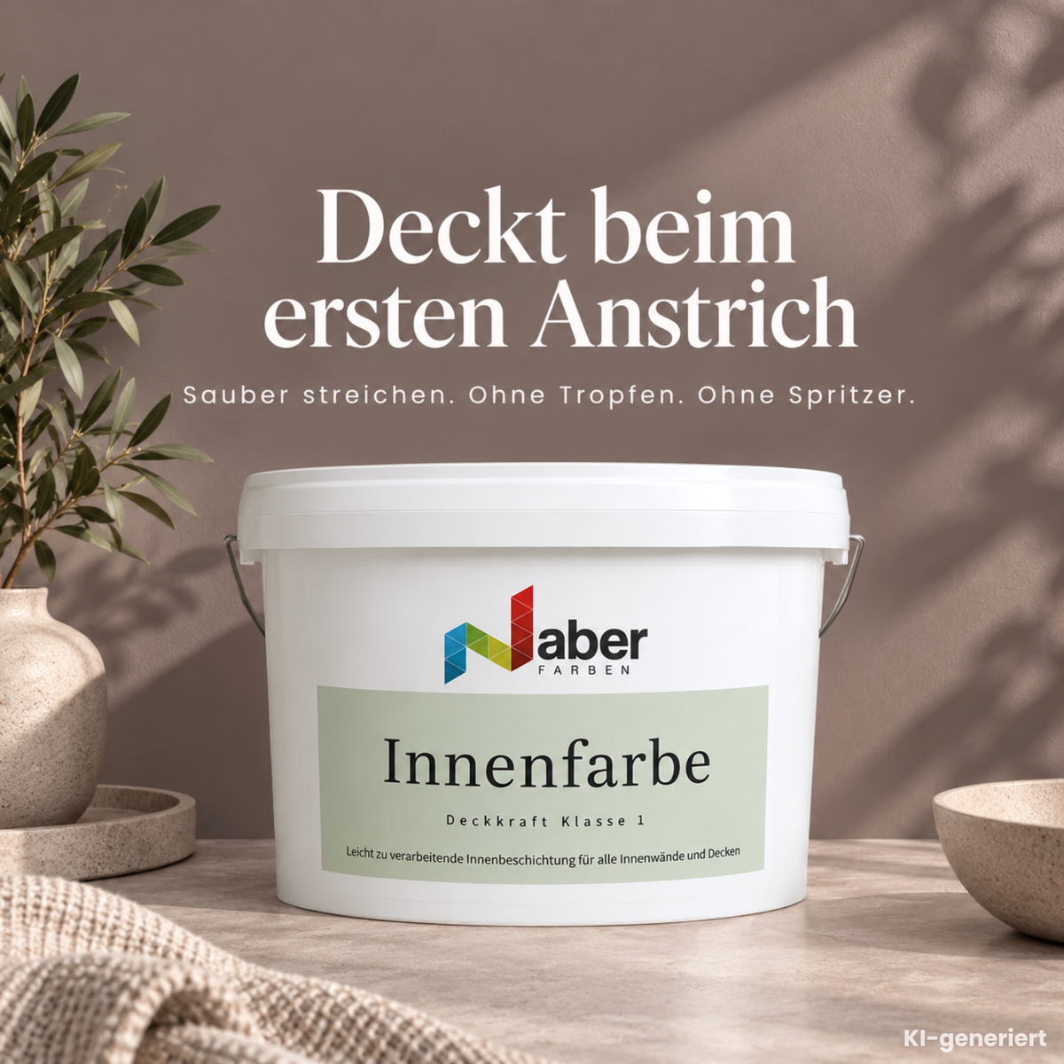 Premium Wandfarbe - Truffle, Hochdeckend, Tropf- & Spritzgehemmt – Matt