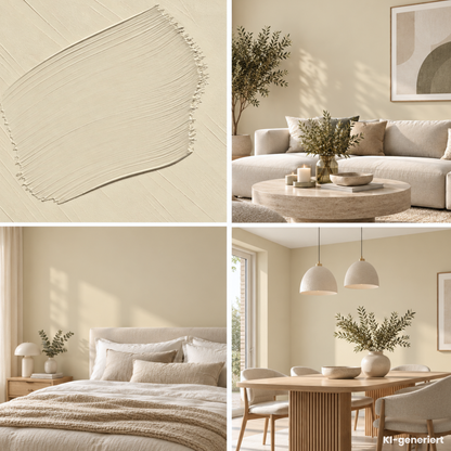 Premium Wandfarbe - Warm Sand, Hochdeckend, Tropf- & Spritzgehemmt – Matt