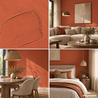 Premium Wandfarbe - Salmon, Hochdeckend, Tropf- & Spritzgehemmt – Matt