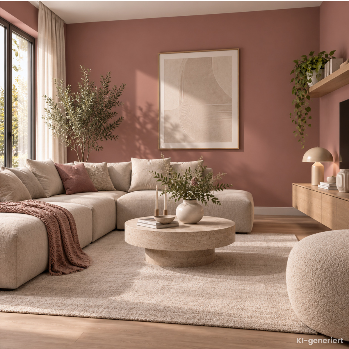 Premium Wandfarbe - Blush Medium, Hochdeckend, Tropf- & Spritzgehemmt – Matt