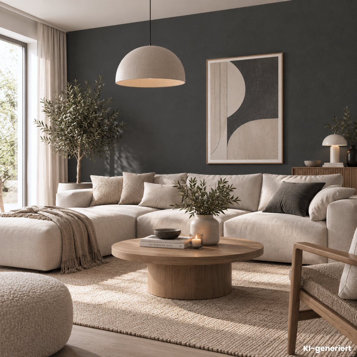 Premium Wandfarbe - Midnight Grey, Hochdeckend, Tropf- & Spritzgehemmt – Matt