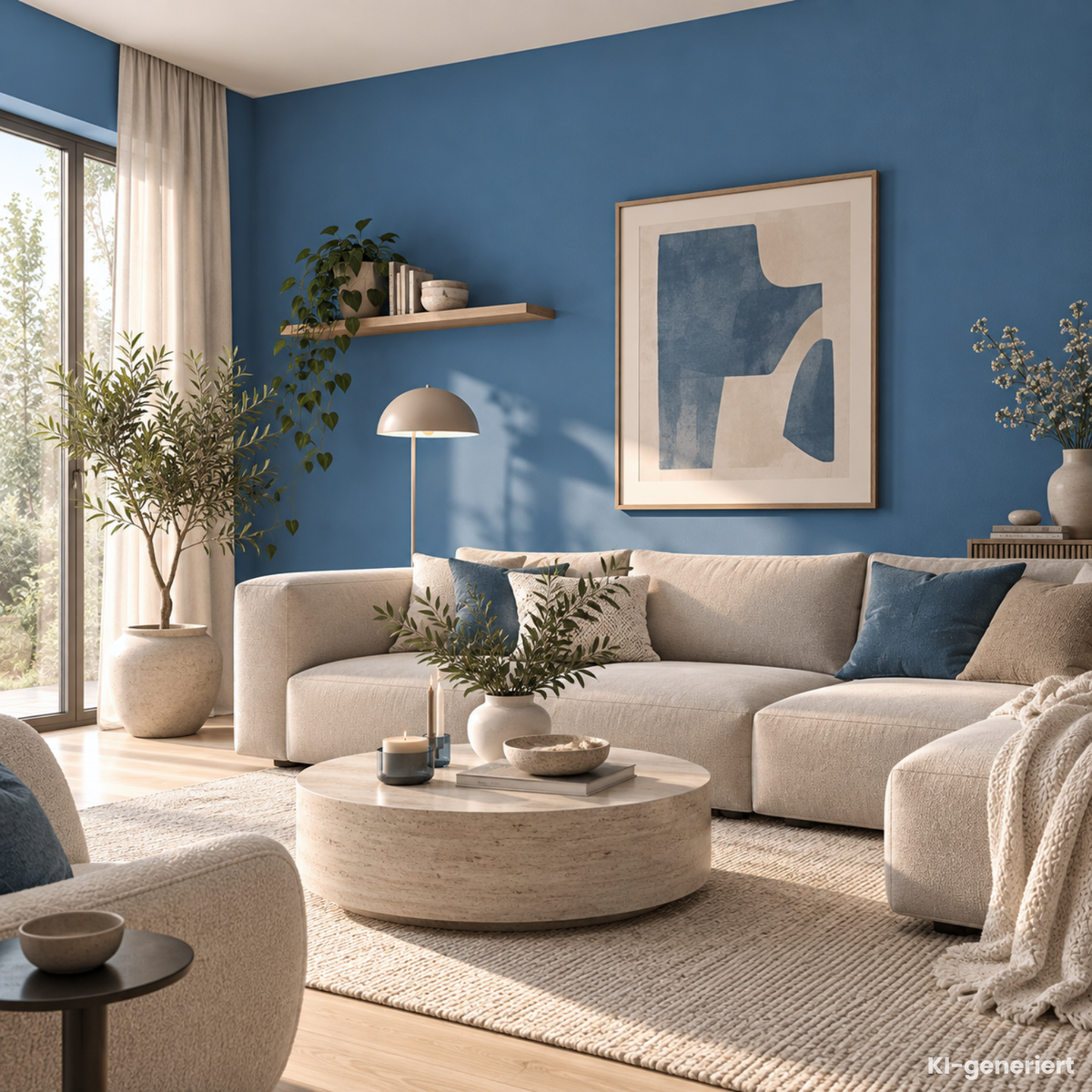 Premium Wandfarbe - Velvet Blue, Hochdeckend, Tropf- & Spritzgehemmt – Matt