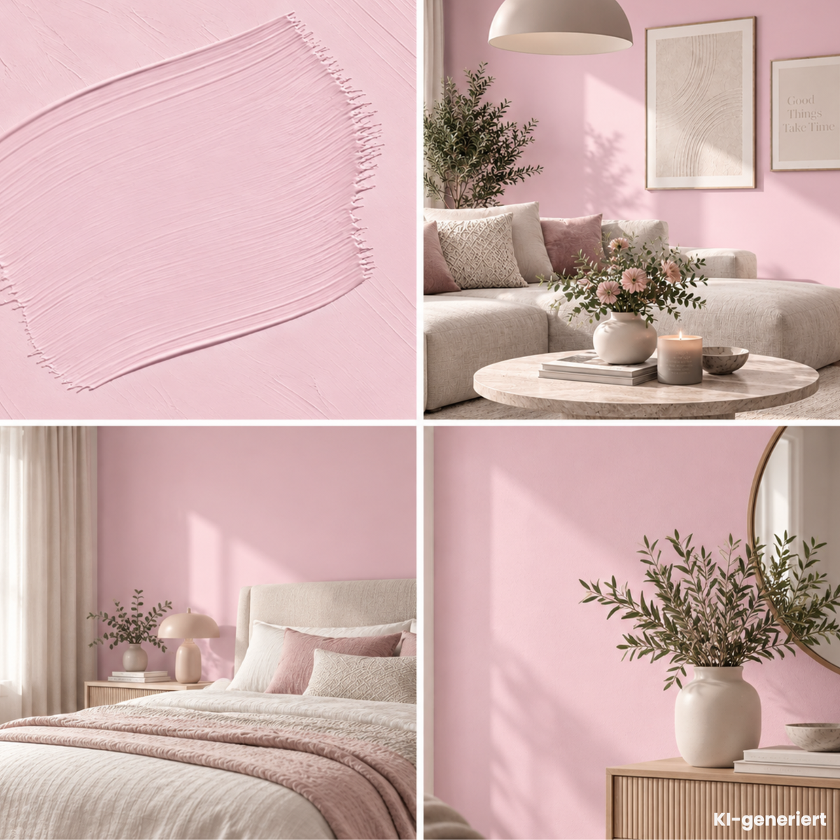 Premium Wandfarbe - Rosa, Hochdeckend, Tropf- & Spritzgehemmt – Matt