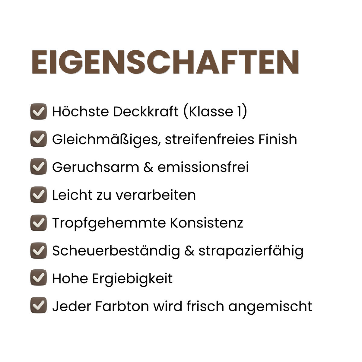 Premium Wandfarbe - Mocha Mousse, Hochdeckend, Tropf- & Spritzgehemmt – Matt