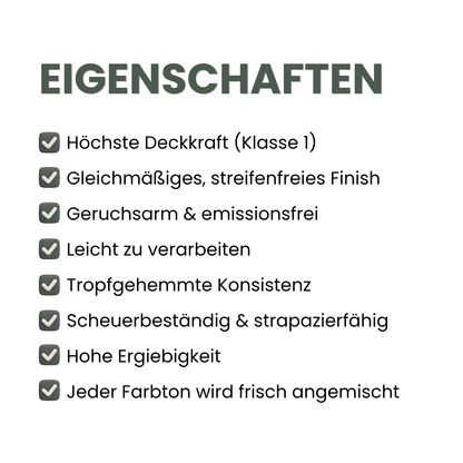 Premium Wandfarbe - Forest, Hochdeckend, Tropf- & Spritzgehemmt – Matt