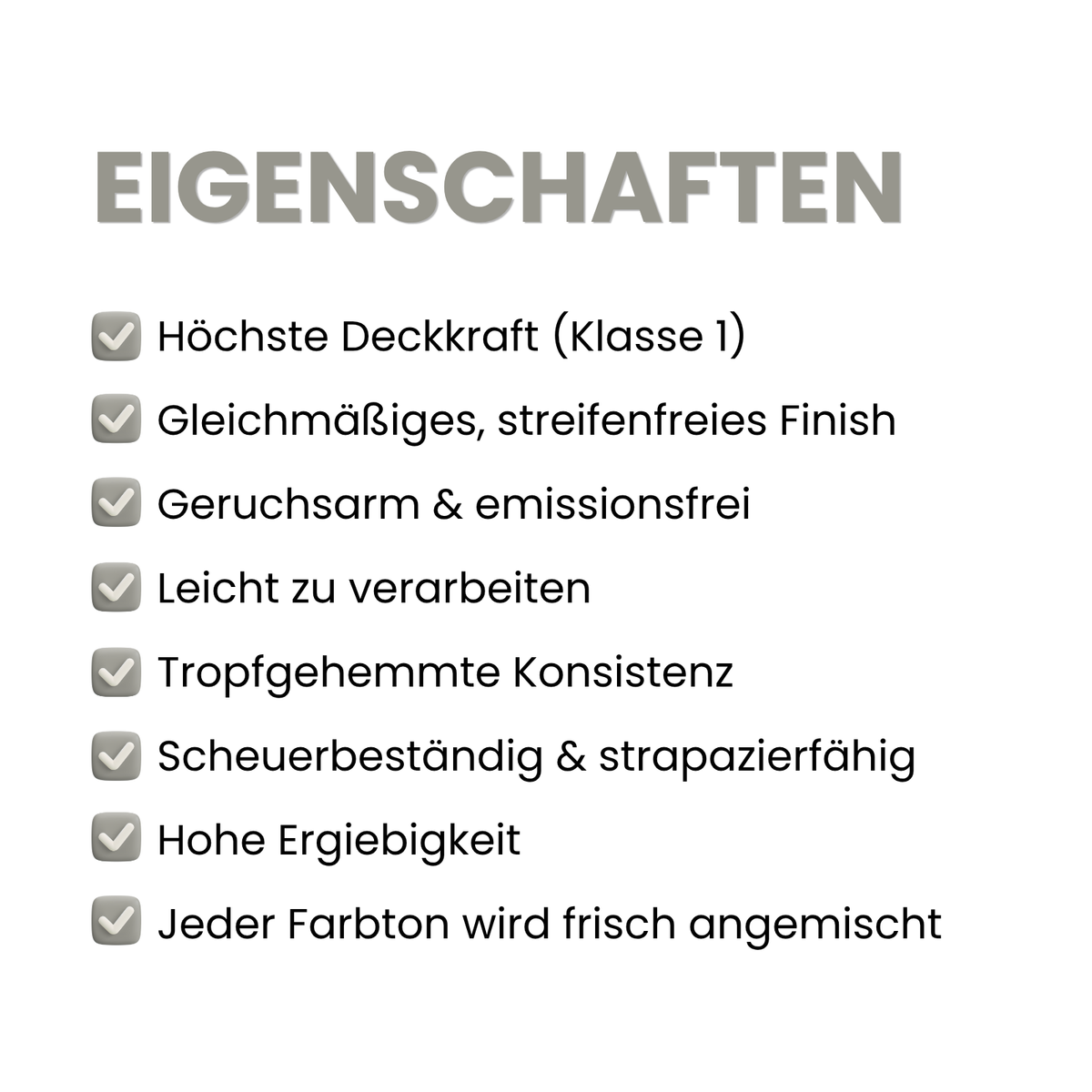 Premium Wandfarbe - Nebel, Hochdeckend, Tropf- & Spritzgehemmt – Matt
