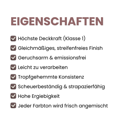 Premium Wandfarbe - Berry, Hochdeckend, Tropf- & Spritzgehemmt – Matt