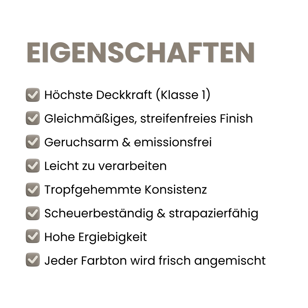 Premium Wandfarbe - Kakao, Hochdeckend, Tropf- & Spritzgehemmt – Matt
