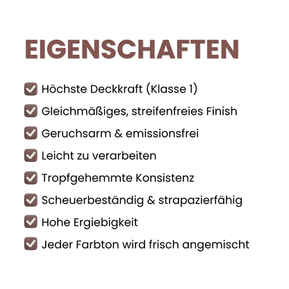 Premium Wandfarbe - Blush Dark, Hochdeckend, Tropf- & Spritzgehemmt – Matt