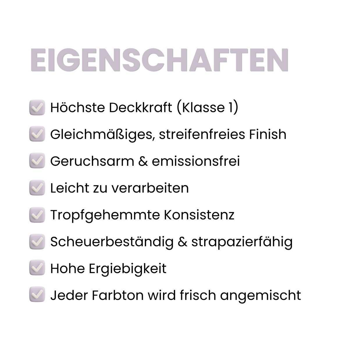 Premium Wandfarbe - Lavender Grey, Hochdeckend, Tropf- & Spritzgehemmt – Matt