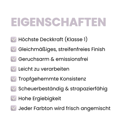 Premium Wandfarbe - Lavender Grey, Hochdeckend, Tropf- & Spritzgehemmt – Matt