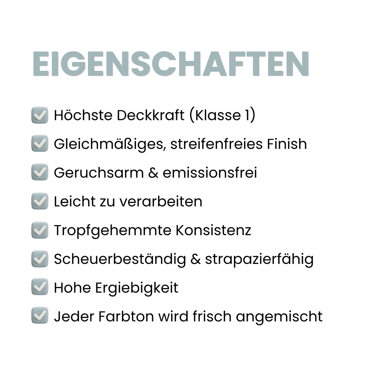 Premium Wandfarbe - Blaugrau, Hochdeckend, Tropf- & Spritzgehemmt – Matt