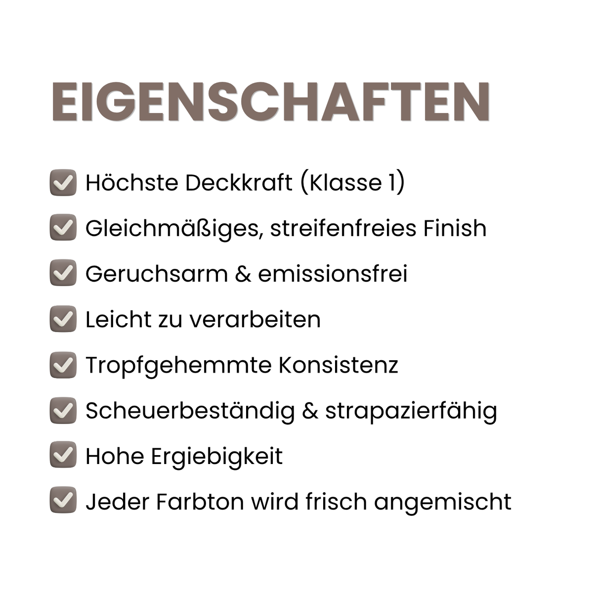 Premium Wandfarbe - Truffle, Hochdeckend, Tropf- & Spritzgehemmt – Matt