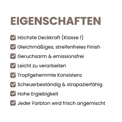 Premium Wandfarbe - Truffle, Hochdeckend, Tropf- & Spritzgehemmt – Matt