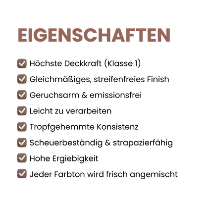 Premium Wandfarbe - Blush Medium, Hochdeckend, Tropf- & Spritzgehemmt – Matt