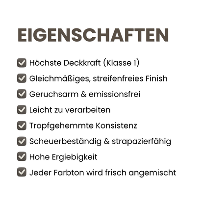 Premium Wandfarbe - Soft Vanilla, Hochdeckend, Tropf- & Spritzgehemmt – Matt