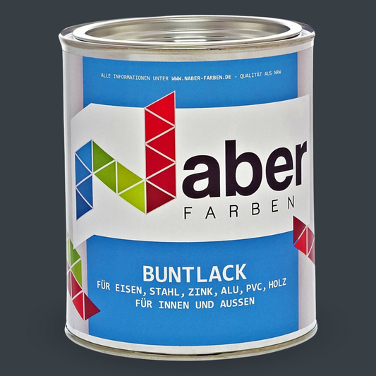 1 L Buntlack, Kunstharzlack, RAL 7016 Anthrazitgrau, Holz, Eisen, Metall - SEIDENMATT