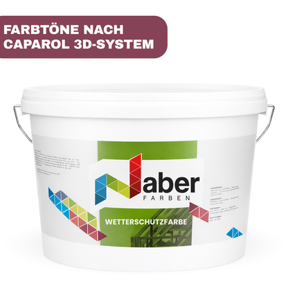 Wetterschutzfarbe, Holzfarbe, Holzschutzfarbe, Deckend, Caparol 3D-System Plus Farbkarte - Matt