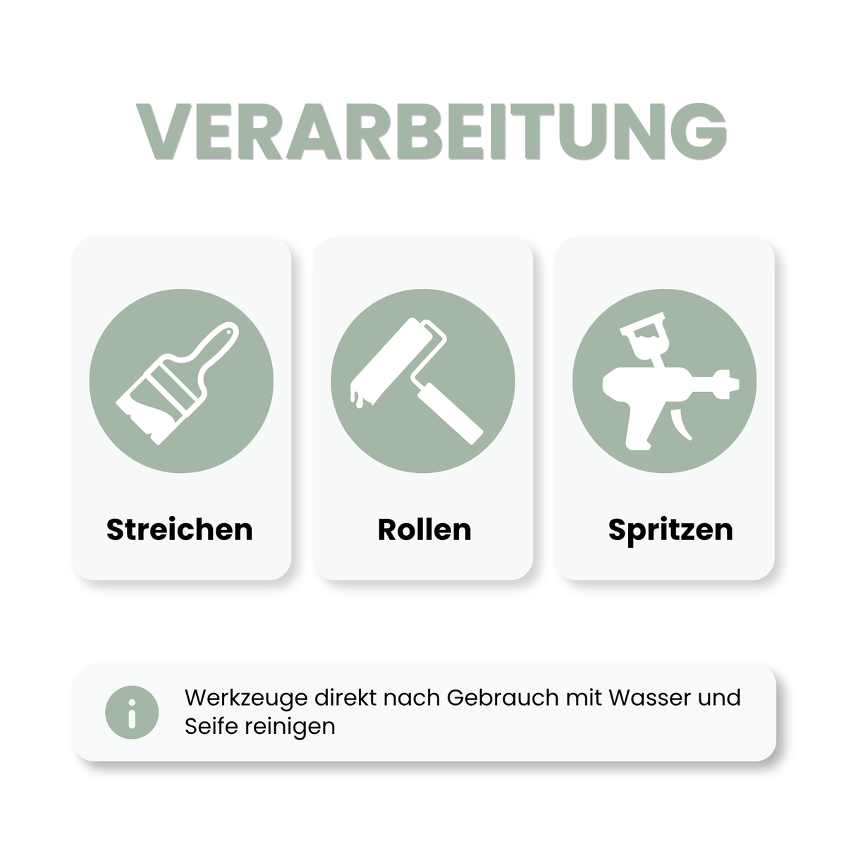 Premium Wandfarbe - Salbeigrün, Hochdeckend, Tropf- & Spritzgehemmt – Matt