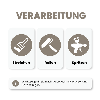 Premium Wandfarbe - Kaschmirbraun, Hochdeckend, Tropf- & Spritzgehemmt – Matt