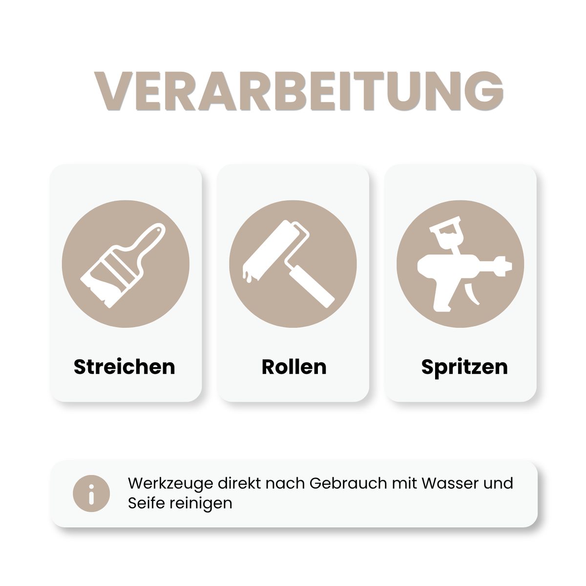 Premium Wandfarbe - Sandbeige, Hochdeckend, Tropf- & Spritzgehemmt – Matt