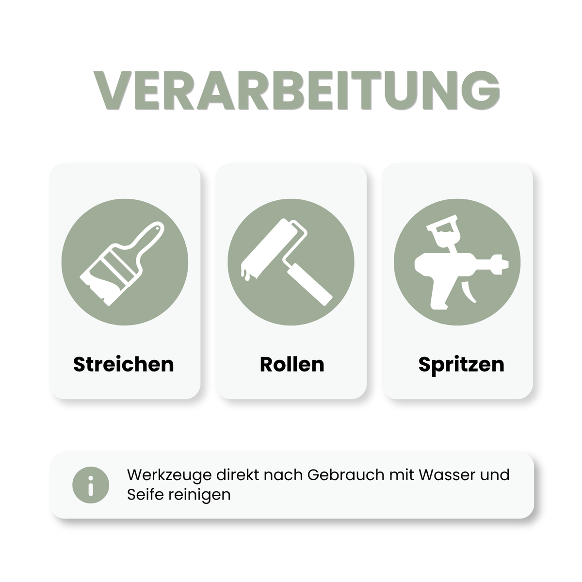 Premium Wandfarbe - Leichtes Salbeigrün, Hochdeckend, Tropf- & Spritzgehemmt – Matt