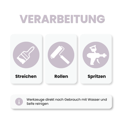 Premium Wandfarbe - Lavender Grey, Hochdeckend, Tropf- & Spritzgehemmt – Matt