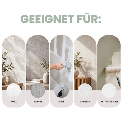 Premium Wandfarbe - Salbeigrün, Hochdeckend, Tropf- & Spritzgehemmt – Matt