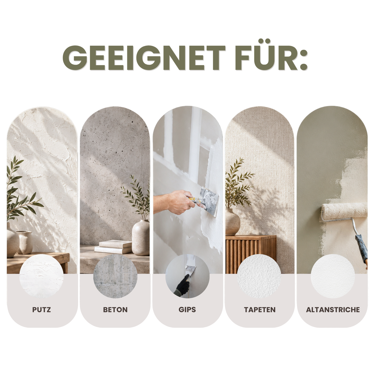 Premium Wandfarbe - Olive Dark, Hochdeckend, Tropf- & Spritzgehemmt – Matt