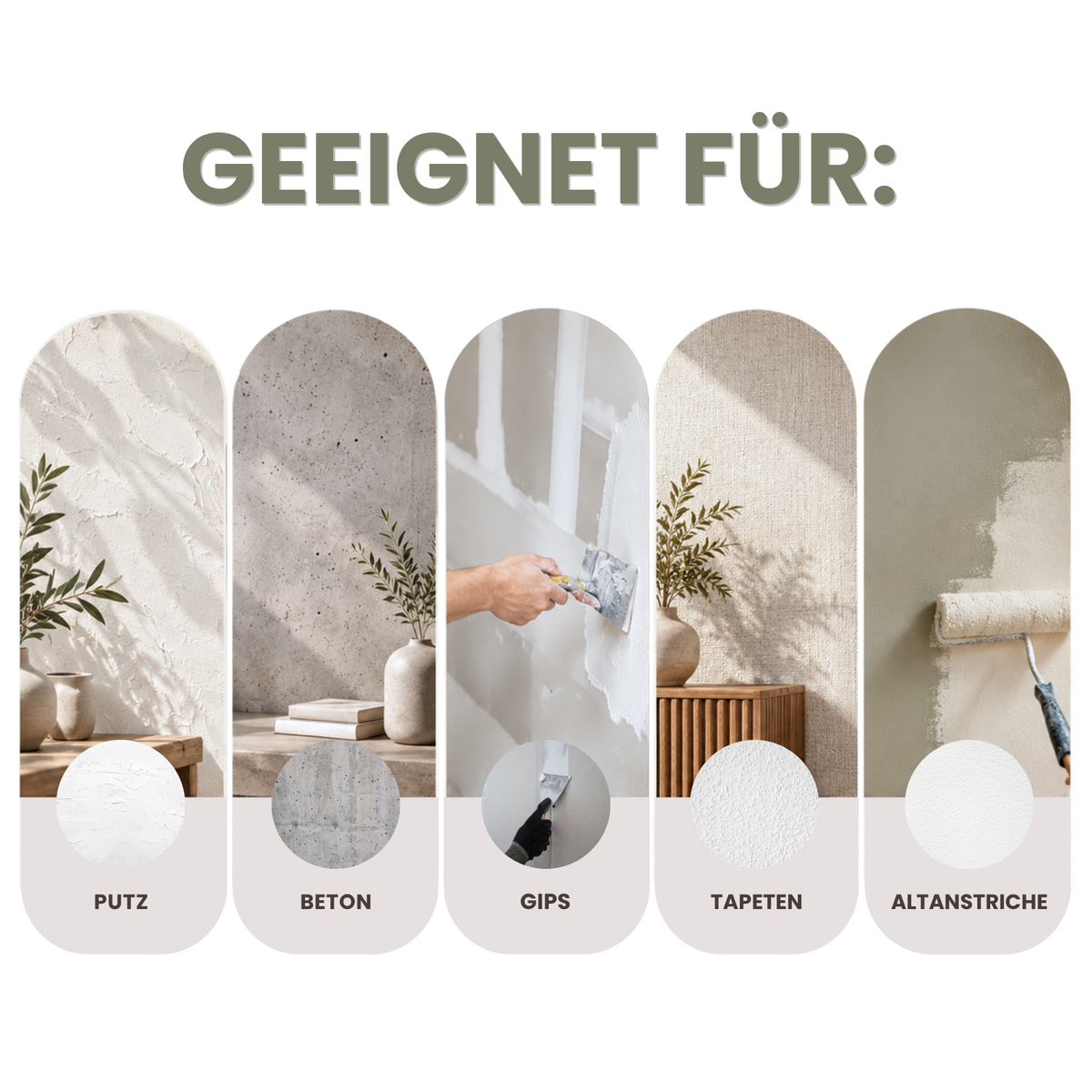 Premium Wandfarbe - Cozy Beige, Hochdeckend, Tropf- & Spritzgehemmt – Matt