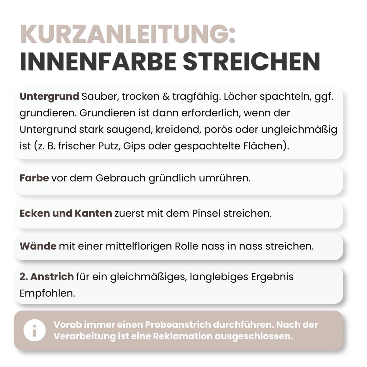 10 L Abwaschbare Innenfarbe, Wandfarbe, Hochdeckend, Atmungsaktiv, RAL Farbwahl - MATT