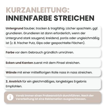 10 L Abwaschbare Innenfarbe, Wandfarbe, Hochdeckend, Atmungsaktiv, RAL Farbwahl - MATT