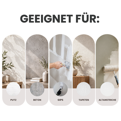 Premium Wandfarbe - Midnight Grey, Hochdeckend, Tropf- & Spritzgehemmt – Matt