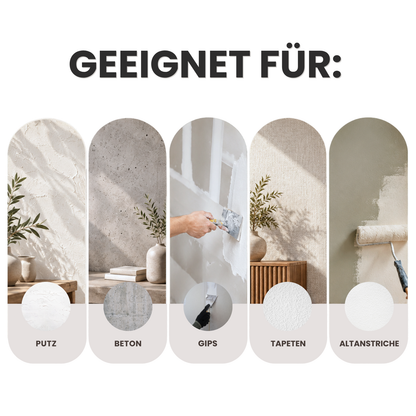 Premium Wandfarbe - Pure Black, Hochdeckend, Tropf- & Spritzgehemmt – Matt