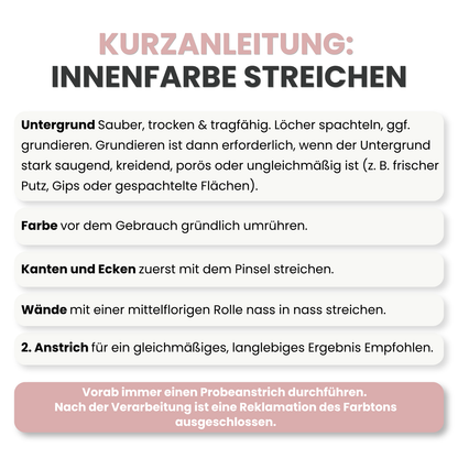 Premium Wandfarbe - Rose, Hochdeckend, Tropf- & Spritzgehemmt – Matt