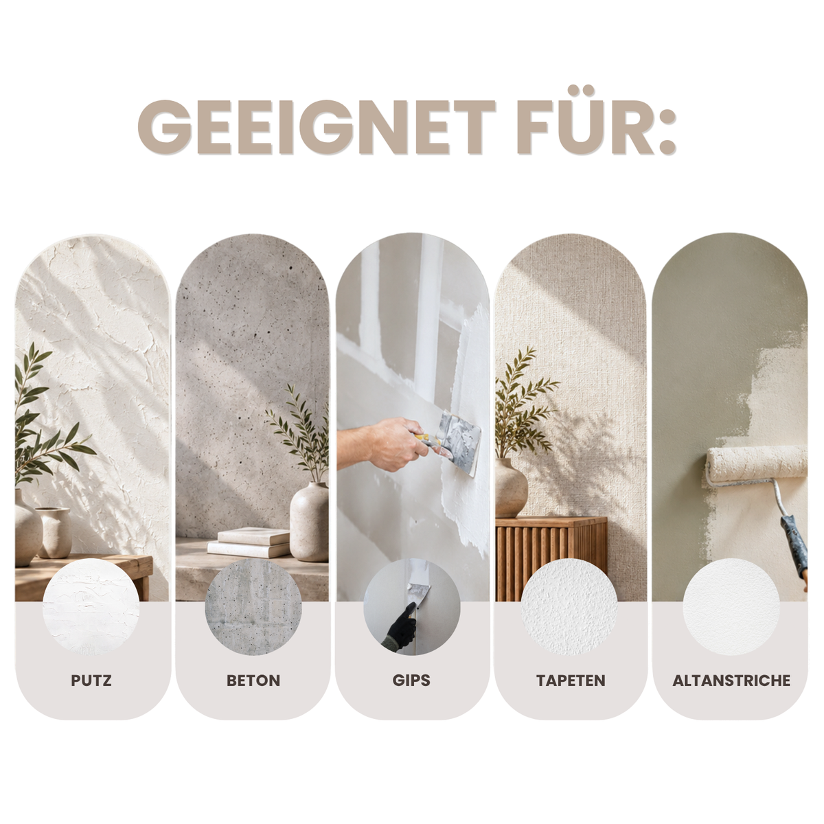 Premium Wandfarbe - Seidengrau, Hochdeckend, Tropf- & Spritzgehemmt – Matt
