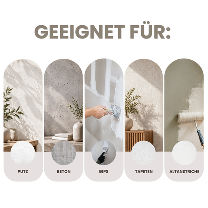 Premium Wandfarbe - Minimal Grey, Hochdeckend, Tropf- & Spritzgehemmt – Matt