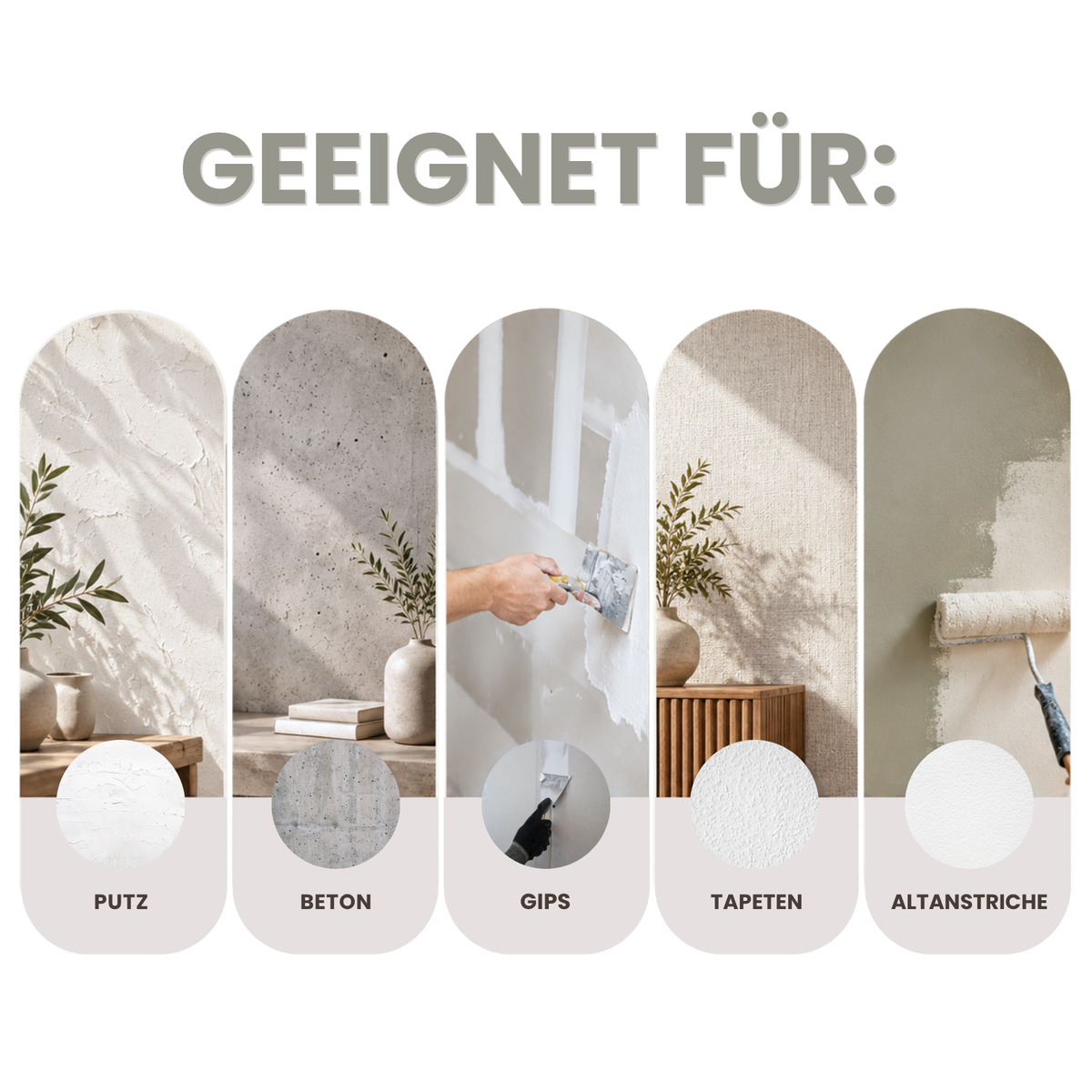 Premium Wandfarbe - Nebel, Hochdeckend, Tropf- & Spritzgehemmt – Matt