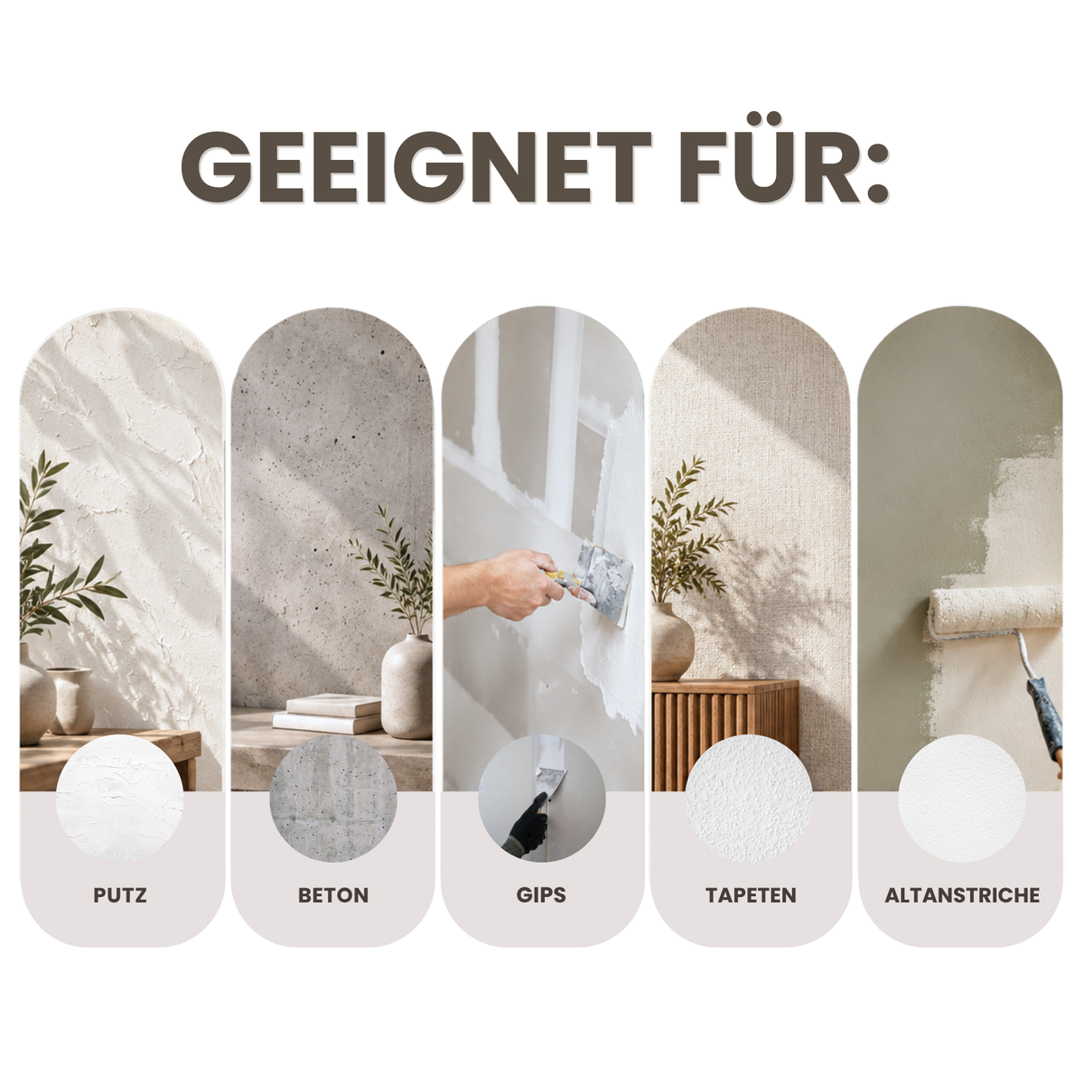 Premium Wandfarbe - Soft Linen, Hochdeckend, Tropf- & Spritzgehemmt – Matt