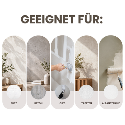 Premium Wandfarbe - Soft Linen, Hochdeckend, Tropf- & Spritzgehemmt – Matt