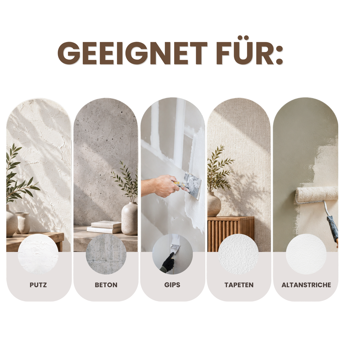 Premium Wandfarbe - Mocha Mousse, Hochdeckend, Tropf- & Spritzgehemmt – Matt