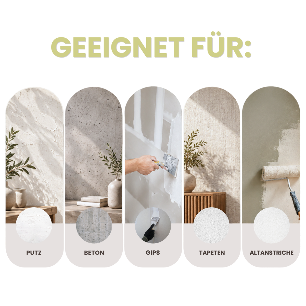 Premium Wandfarbe - Golden Green, Hochdeckend, Tropf- & Spritzgehemmt – Matt