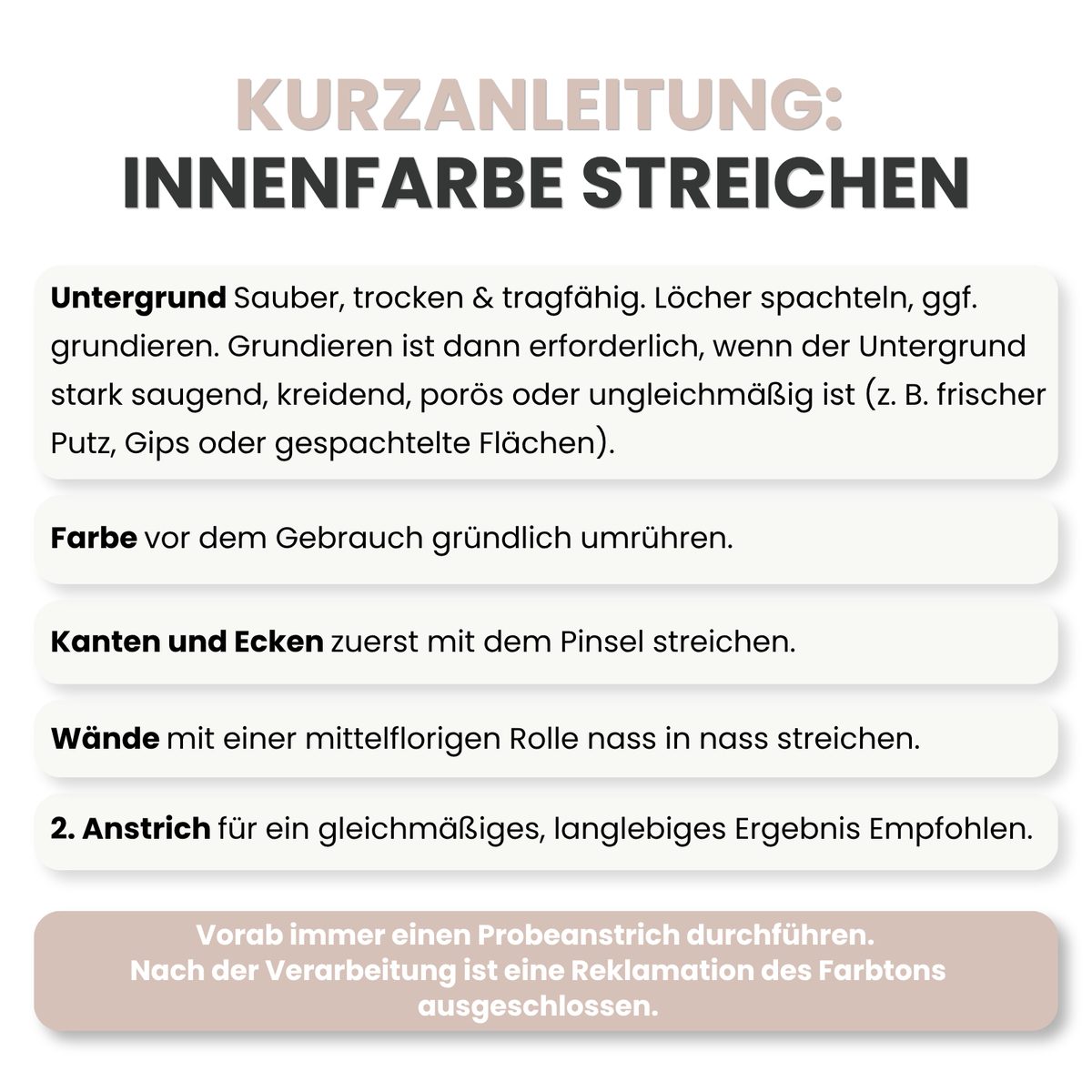 Premium Wandfarbe - Rose Dust, Hochdeckend, Tropf- & Spritzgehemmt – Matt