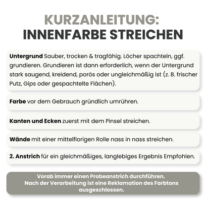 Premium Wandfarbe - Nebel, Hochdeckend, Tropf- & Spritzgehemmt – Matt