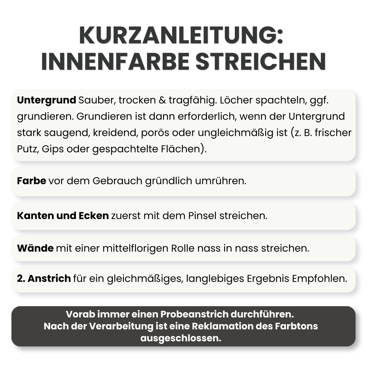 Premium Wandfarbe - Midnight Grey, Hochdeckend, Tropf- & Spritzgehemmt – Matt