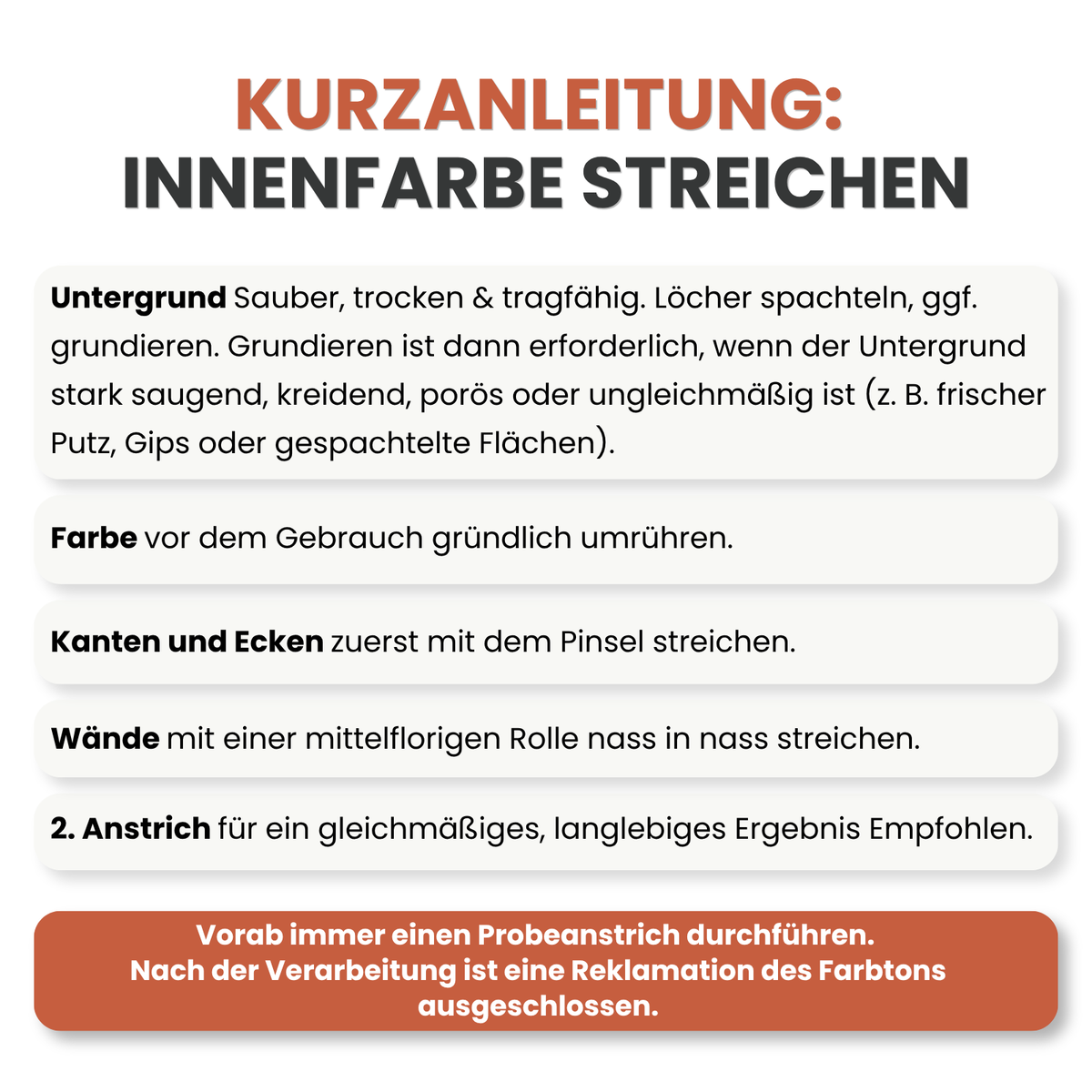 Premium Wandfarbe - Salmon, Hochdeckend, Tropf- & Spritzgehemmt – Matt