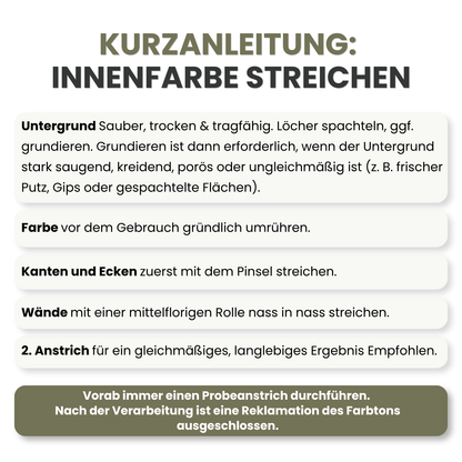 Premium Wandfarbe - Olive Dark, Hochdeckend, Tropf- & Spritzgehemmt – Matt