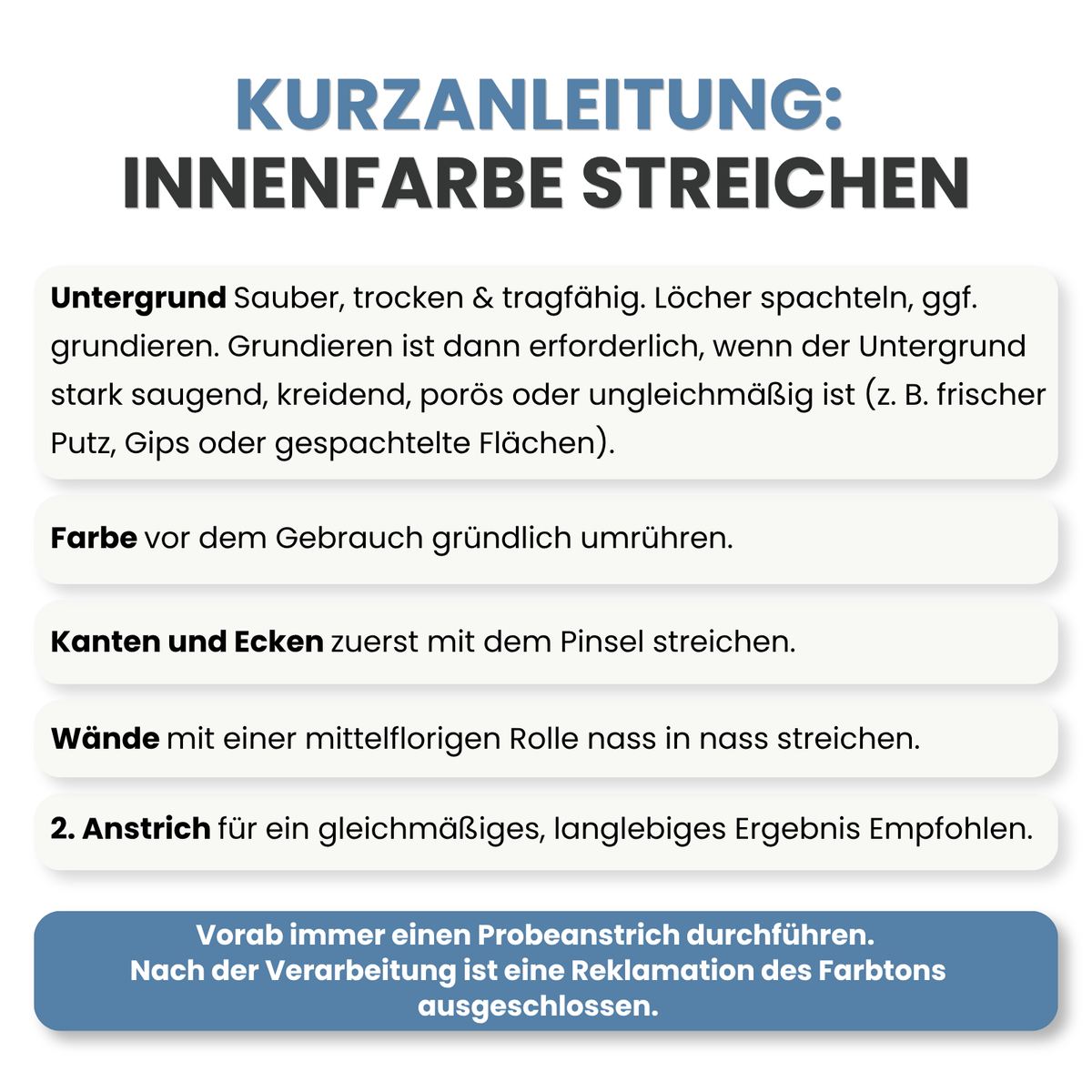 Premium Wandfarbe - Velvet Blue, Hochdeckend, Tropf- & Spritzgehemmt – Matt