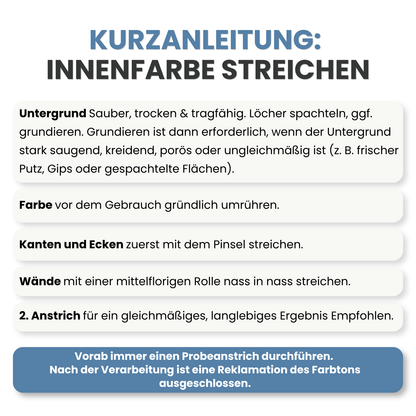 Premium Wandfarbe - Velvet Blue, Hochdeckend, Tropf- & Spritzgehemmt – Matt